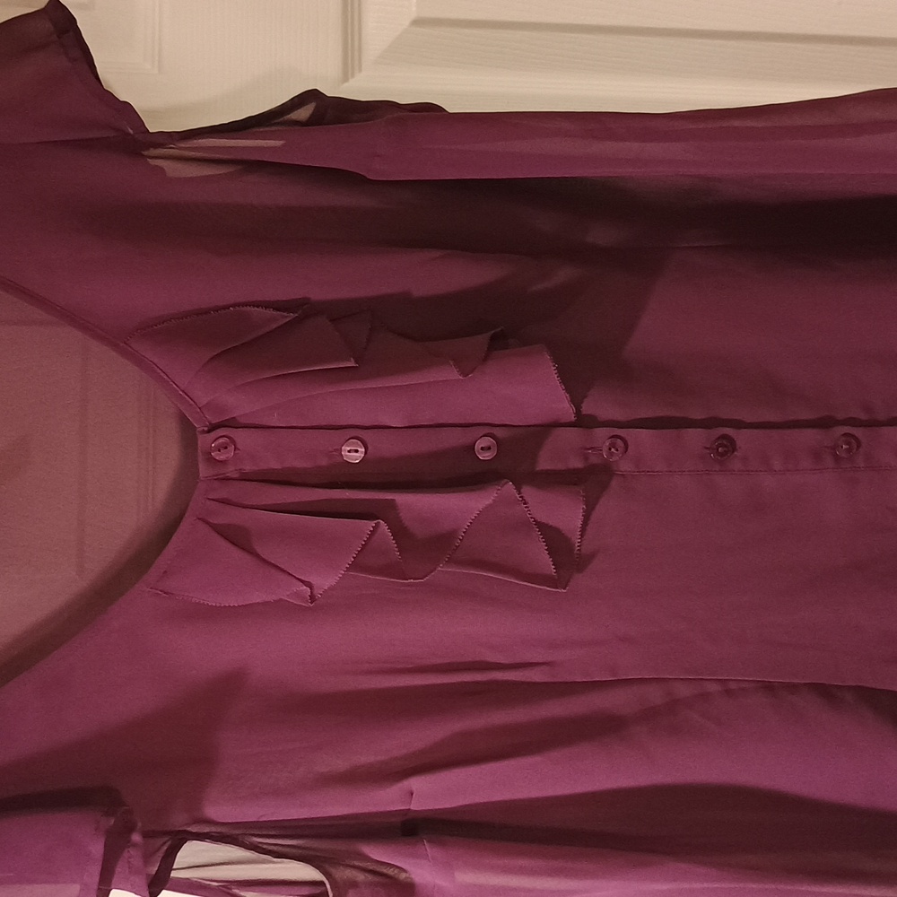 Worthington sheer blouse